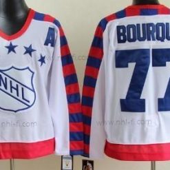 NHL 1992 All-Star #77 Ray Bourque Valkoinen 75Th Retro CCM Paita – Miesten