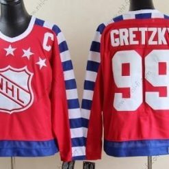 NHL 1992 All-Star #99 Wayne Gretzky Punainen 75Th Retro CCM Paita – Miesten