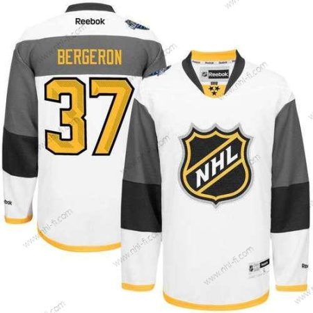 NHL #37 Patrice Bergeron Reebok 2016 All-Star Premier Valkoinen Paita – Miesten