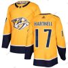 Nashville Predators #17 Scott Hartnell Keltainen Kotiottelu Aito Ommeltu NHL Paita – Nuoret