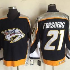 Nashville Predators #21 Filip Forsberg Laivastonsininen Sininen 1998-99 Ommeltu NHL CCM Vintage Jääkiekko Paita – Miesten