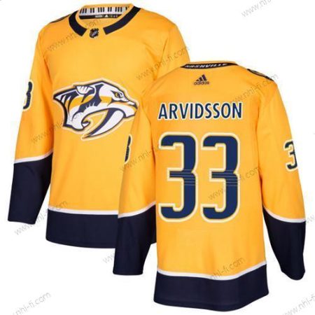 Nashville Predators #33 Viktor Arvidsson Keltainen Kotiottelu Aito Ommeltu NHL Paita – Nuoret