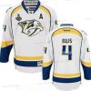 Nashville Predators #4 Ryan Ellis Valkoinen 2017 Stanley Cup Finals A Patch Ommeltu NHL Reebok Jääkiekko Paita – Miesten