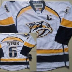 Nashville Predators #6 Shea Weber Valkoinen Paita – Miesten