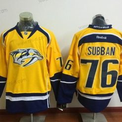 Nashville Predators #76 P. K. Subban Keltainen Reebok Jääkiekko Paita – Miesten