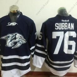 Nashville Predators #76 P. K. Subban Laivastonsininen Sininen Vieras Ommeltu NHL Reebok Jääkiekko Paita – Miesten