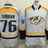 Nashville Predators #76 P. K. Subban Valkoinen Reebok NHL Jääkiekko Paita – Miesten