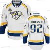 Nashville Predators #92 Ryan Johansen Valkoinen 2017 Stanley Cup Finals Patch Ommeltu NHL Reebok Jääkiekko Paita – Miesten