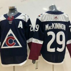 New Ad Colorado Avalanche #29 Nathan Mackinnon Jääkiekko Dark Sininen Paita – Miesten