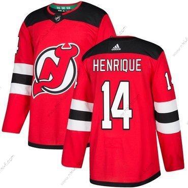 New Jersey Devils #14 Adam Henrique Punainen Kotiottelu Aito Ommeltu NHL Paita – Nuoret