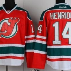 New Jersey Devils #14 Adam Henrique Punainen With Vihreä Paita – Miesten