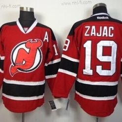 New Jersey Devils #19 Travis Zajac Punainen With Musta Paita – Miesten