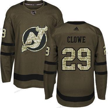 New Jersey Devils #29 Ryane Clowe Vihreä Salute to Service Ommeltu NHL Paita – Nuoret