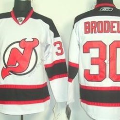 New Jersey Devils #30 Martin Brodeur Valkoinen Paita – Lasten