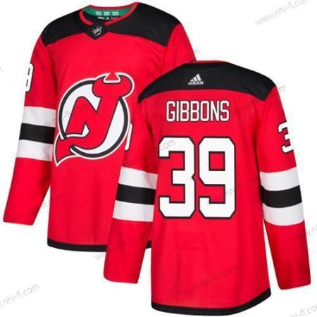 New Jersey Devils #39 Brian Gibbons Punainen Kotiottelu Aito Ommeltu NHL Paita – Nuoret