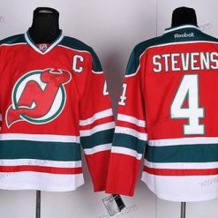 New Jersey Devils #4 Scott Stevens Punainen With Vihreä Paita – Miesten