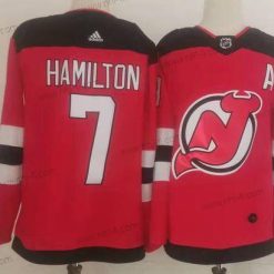 New Jersey Devils #7 Dougie Hamilton Punainen Aito Paita – Miesten