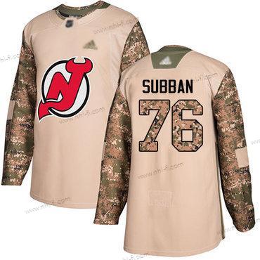 New Jersey Devils #76 P. K. Subban Maastokuvio Aito 2017 Veterans Day Ommeltu Jääkiekko Paita – Miesten