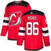 New Jersey Devils #86 Jack Hughes Punainen Kotiottelu Aito Ommeltu Jääkiekko Paita – Miesten