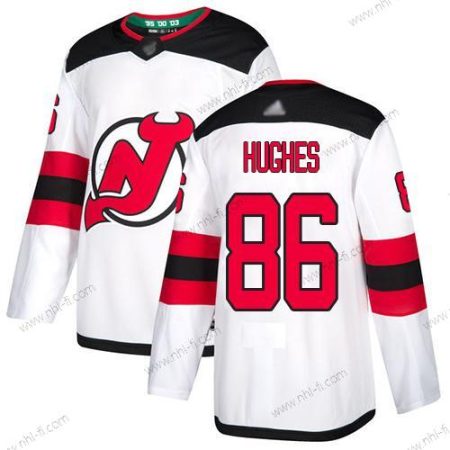 New Jersey Devils #86 Jack Hughes Valkoinen Road Aito Ommeltu Jääkiekko Paita – Miesten