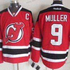 New Jersey Devils #9 Kirk Muller Punainen With Musta Retro CCM Paita – Miesten