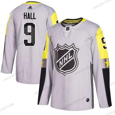 New Jersey Devils #9 Taylor Hall Harmaa 2018 All-Star Metro Division Aito Ommeltu NHL Paita – Nuoret