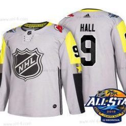 New Jersey Devils #9 Taylor Hall Harmaa 2018 NHL All-Star Ommeltu Jääkiekko Paita – Miesten