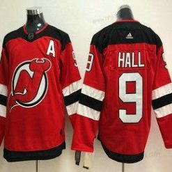 New Jersey Devils #9 Taylor Hall Punainen With A Patch 2017-2018 Jääkiekko Ommeltu NHL Paita – Miesten