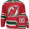 New Jersey Devils Räätälöidyt Punainen With Vihreä Paita – Miesten