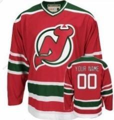 New Jersey Devils Räätälöidyt Punainen With Vihreä Paita