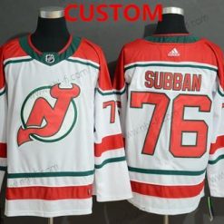 New Jersey Devils Räätälöidyt Valkoinen Paita – Miesten