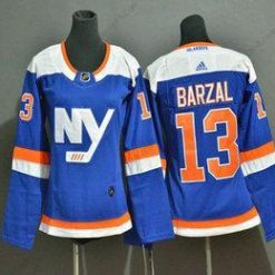 New York Islanders #13 Mathew Barzal New Sininen Kotiottelu 2019 Jääkiekko Ommeltu NHL Paita – Nuoret