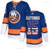 New York Islanders #15 Cal Clutterbuck Royal Sininen Kotiottelu Aito USA Flag Ommeltu NHL Paita – Nuoret