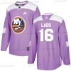 New York Islanders #16 Andrew Ladd Violetti Aito Taistelee syöpää vastaan Ommeltu NHL Paita – Nuoret