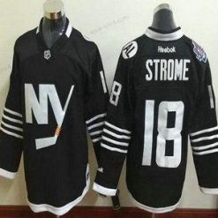 New York Islanders #18 Ryan Strome 2015 Reebok Musta Premier Vaihtopaita Paita – Miesten