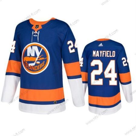 New York Islanders #24 Scott Mayfield Royal Sininen Oranssi Valkoinen Ommeltu Paita – Miesten