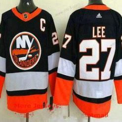 New York Islanders #27 Anders Lee Laivastonsininen 2021 Käänteinen Retro Aito Paita – Miesten