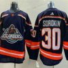 New York Islanders #30 Ilya Sorokin Laivastonsininen 2022 Käänteinen Retro Ommeltu Paita – Miesten