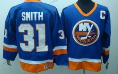 New York Islanders #31 Billy Smith Sininen Retro CCM Paita – Miesten