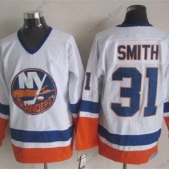 New York Islanders #31 Billy Smith Valkoinen Retro CCM Paita – Miesten