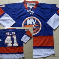 New York Islanders #41 Jaroslav Halak Sininen Paita – Miesten