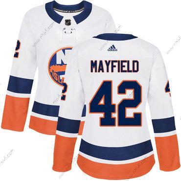 New York Islanders #42 Scott Mayfield Reebok Valkoinen Kolmas Aito NHL Paita – Naisten