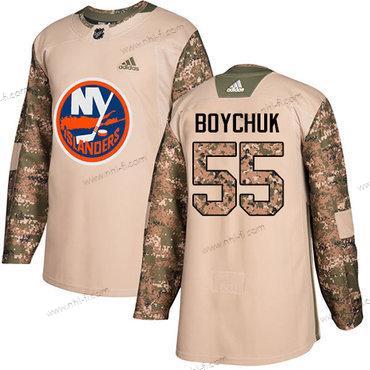 New York Islanders #55 Johnny Boychuk Maastokuvio Aito 2017 Veterans Day Ommeltu NHL Paita – Nuoret