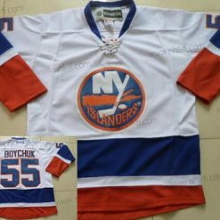 New York Islanders #55 Johnny Boychuk Valkoinen Paita – Miesten