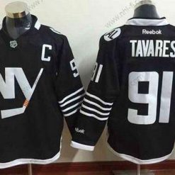 New York Islanders #91 John Tavares 2015 Reebok Musta Premier Vaihtopaita Paita – Miesten