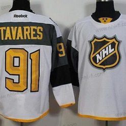 New York Islanders #91 John Tavares Reebok Valkoinen 2016 NHL All-Star Premier Paita – Miesten