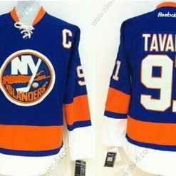 New York Islanders #91 John Tavares Sininen Paita – Miesten