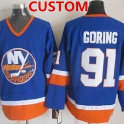 New York Islanders Räätälöidyt Sininen Retro CCM Paita