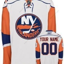 New York Islanders Räätälöidyt Valkoinen Paita – Miesten