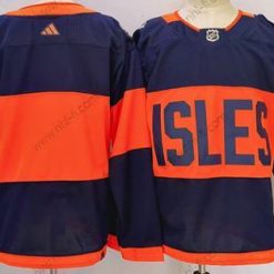 New York Islanders Tyhjä Laivastonsininen 2024 Stadium Series Ommeltu Paita – Miesten